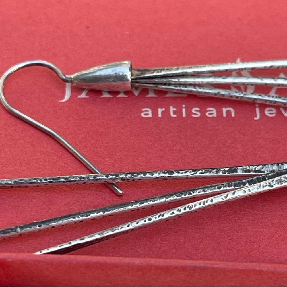 James Avery Hammered crescent dangle earrings - Picture 8 of 10